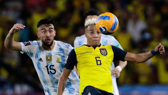 Argentina y Ecuador empataron en Guayaquil por la última fecha de las Eliminatorias. (Foto: AFP)