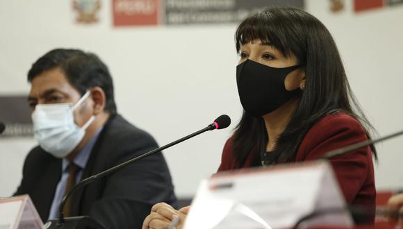 La presidenta del Consejo de Ministros, Mirtha Vásquez, señaló que no se busca militarizar Lima y Callao. (Foto: Jorge Cerdan/@photo.gec)