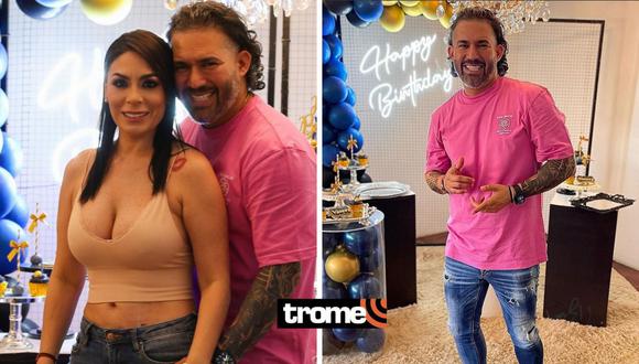 Evelyn Vela se reencontró con su esposo Valery Burga después de varios meses y festejaron cumpleaños de barbero juntos