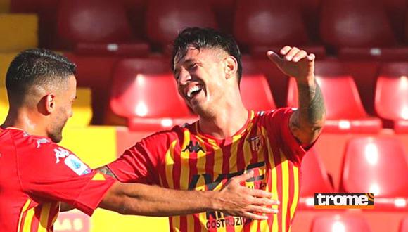 Gianluca Lapadula festeja la victoria de Benevento (Foto:  Getty Images)