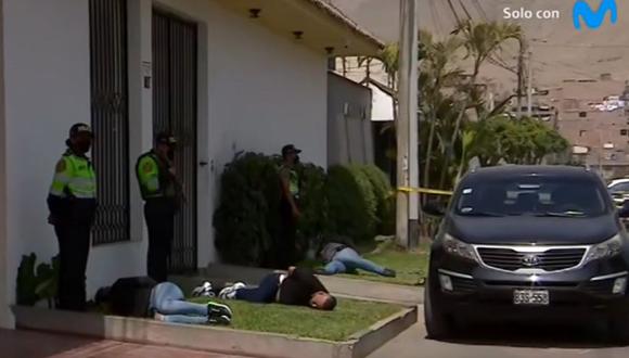 Policía abate a delincuente y detiene a  tres cómplices tras tiroteo que logró frustrar robo en vivienda de La Molina. (Captura: Canal N)