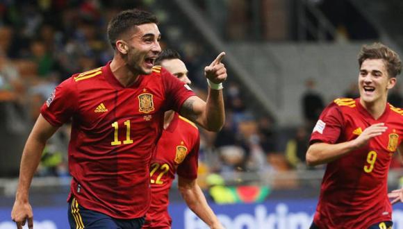 España jugará la final de la Nations League tras derrotar por 2-1 a Italia en las semifinales. Foto: EFE