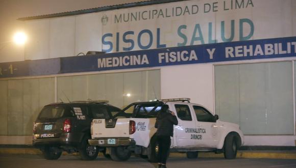 Vigilante fue hallado de un disparo en la cabeza dentro del Hospital SISOL. (Foto: César Grados /@photo.gec)