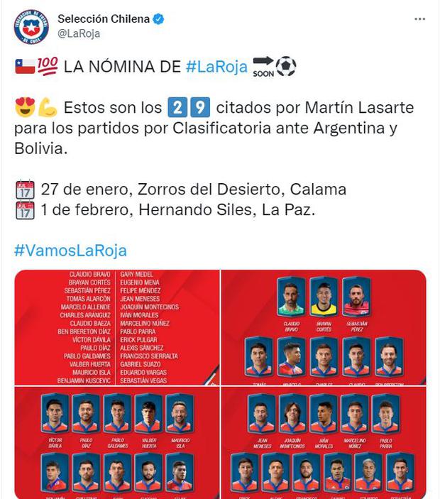 Selección chilena la convocatoria de Chile sin Arturo Vidal para