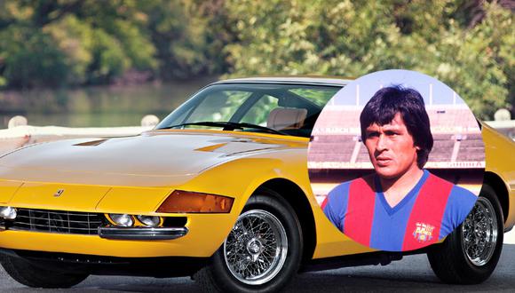 Hugo 'Cholo' Sotil contó la historia de su Ferrari amarillo en La Fe de Cuto. Foto: Composición.