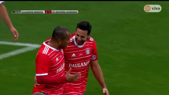 El segundo gol de Claudio Pizarro, el primero con Bayern Múnich. (Video: América Televisión)