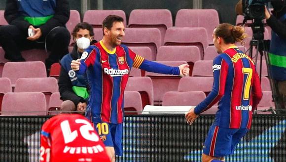 Lionel Messi pone en la punta a Barcelona (Foto: Reuters)