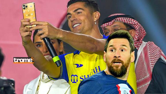 Cristiano Ronaldo y Lionel Messi serán sensación este jueves en la Riyadh Season (Compisción: GEC/Getty Images)