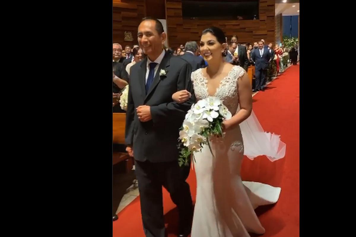 Ana Siucho: Noe Bernacelli diseñó elegante vestido de novia que lució en su  boda con Edison Flores | VIDEO | FOTOS | ESPECTACULOS | TROME