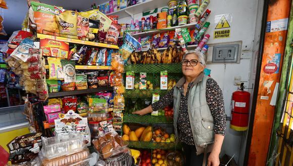 Doña Lucy en su tienda de San Miguel.  Foto: Jesús Saucedo.