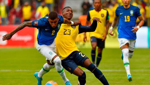 Ecuador y Brasil igualaron 1-1 en la jornada 15 de las Eliminatorias Qatar 2022 en el estadio Rodrigo Paz Delgado de Quito, en un partido lleno de emociones. | Foto: EFE.