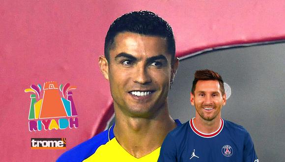 Cristiano Ronaldo debuta ante Lionel Messi en la Riyadh Season (Composicón GEC/Getty Images)