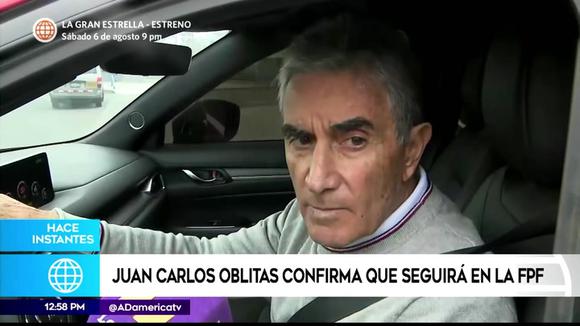 Juan Carlos Oblitas confirma que seguirá en la FPF