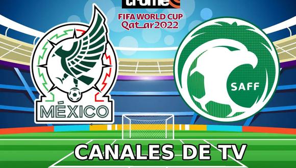 Canales de televisión para ver México vs. Arabia Saudita en vivo y en directo este miércoles 30 de noviembre por el grupo C del Mundial de Qatar 2022. (Foto: Composición Trome)