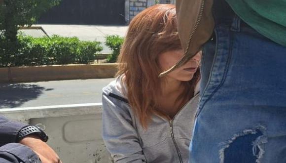 Arequipa: Mujer es detenida por realizar disparos al aires al salir de discoteca. (Foto PNP)