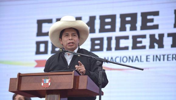Pedro Castillo participó en un evento con representantes de rondas campesinas en Yurimaguas. (Foto referencial: Presidencia)