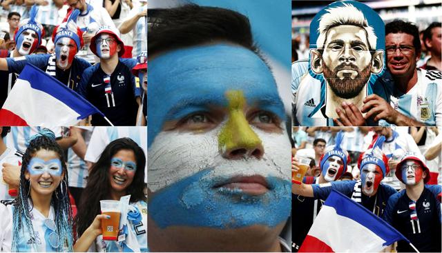 Argentina vs Francia: Hinchas vivieron un partidazo aparte en las tribunas del Kazán Arena | FOTOS