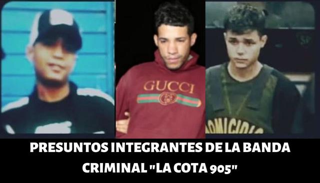 Presuntos integrantes de la banda criminal venezolana 'La Cota 905'