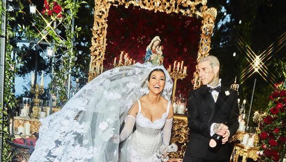 La pareja de artistas se casó dos veces (Foto: Kourtney Kardashian / Instagram)