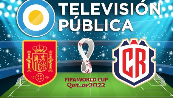 Destello Galantería Sótano Por TV Pública, Costa Rica 0-7 España por Grupo E del Mundial de Qatar 2022  | MUNDIAL | TROME