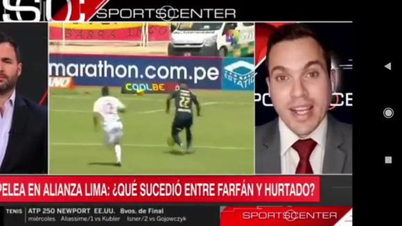 ESPN habla sobre pelea a golpes entre Paolo Hurtado y Jefferson Farfán (Video: ESPN)
