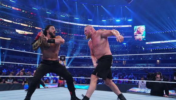 Roman Reigns se valió de todo lo posible para derrotar a Brock Lesnar. (WWE Corporation)