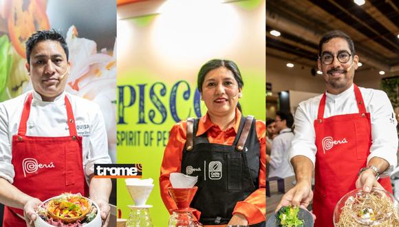 Chefs peruanos brillan con talento, esfuerzo y preparación de muchas delicias en España. (Promperú / Isabel Medina / Compos. Trome)