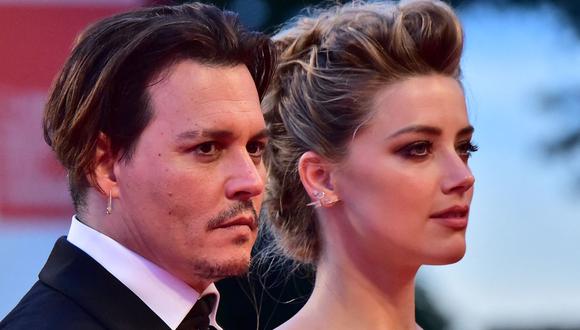 Johnny Depp y Amber Heard se casaron en febrero de 2015 y vivieron un tormentoso matrimonio (Foto: AFP)