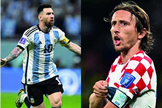 Luka Modric y Lionel Messi buscarán un cupo por la gran final de Qatar 2022 (Foto: AFP)