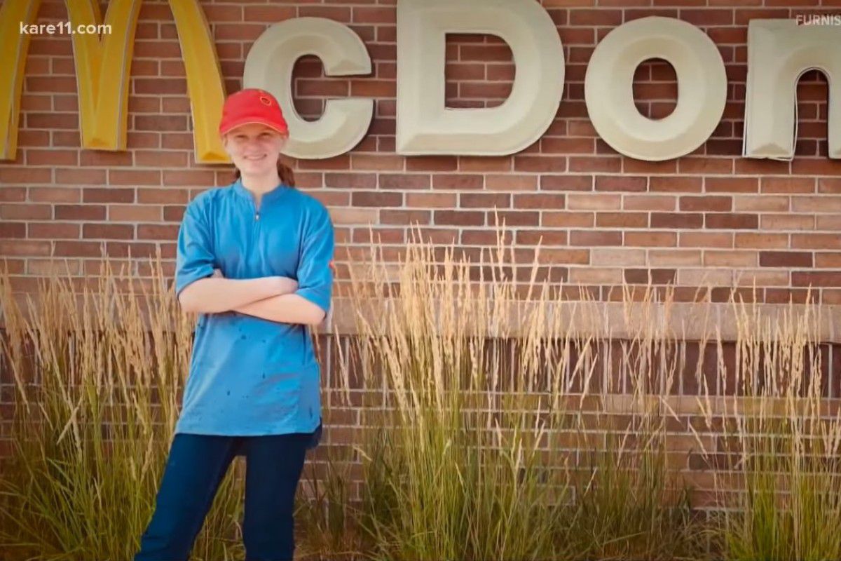 McDonald's employee jumps out of her window when she sees a customer drowning.  (Photo: KARE11)
