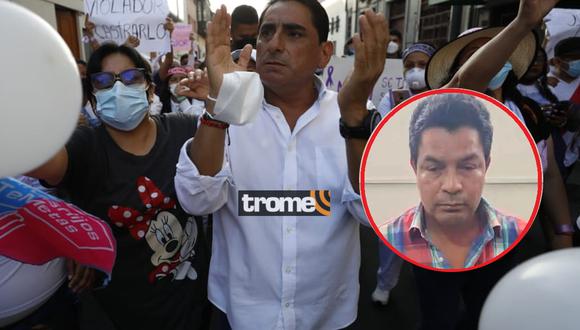Carlos Álvarez se suma a marcha en apoyo a niña abusada en Chiclayo. Foto: César Bueno @photo.gec