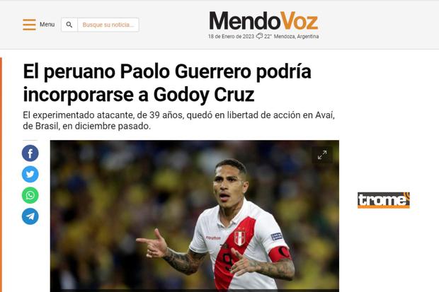 Jugador aceptó que su pase se negocie con Godoy Cruz  (Foto: @mendovoz)