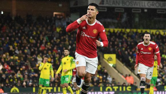 Manchester United volvió a ganar gracias a Cristiano Ronaldo. Foto: AFP.