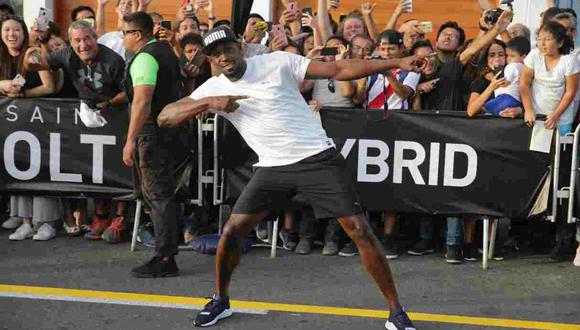 Usain Bolt recuerda la importancia del distanciamiento social de un forma particular. (Foto: GEC)