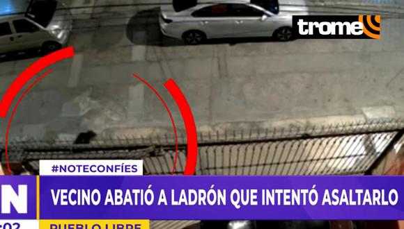 Hombre mató a balazos a ladrón que iba asaltarlo en la puerta de su vivienda, en Pueblo Libre. (Foto: Latina)