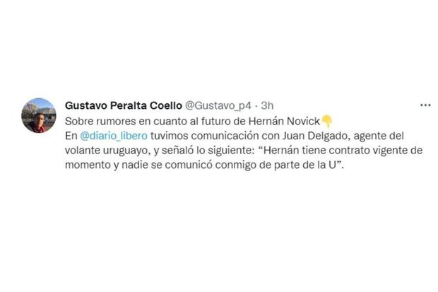 Periodista tuvo contacto con manager de volante  uruguayo (@gustavo_p4)
