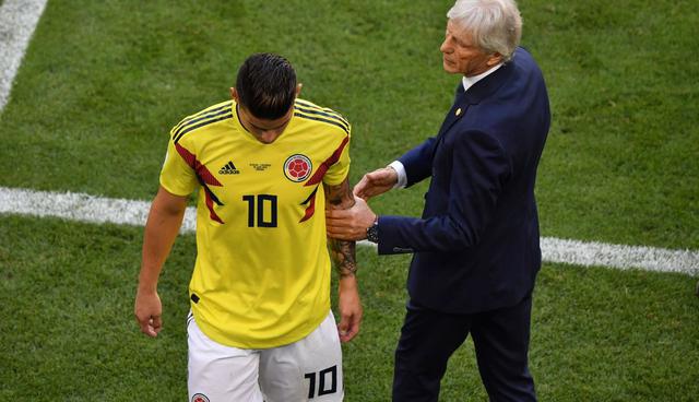 James Rodríguez: Se resintió de su lesión, tuvo que ser cambiado y se fue directo al vestuario en el Colombia vs Senegal