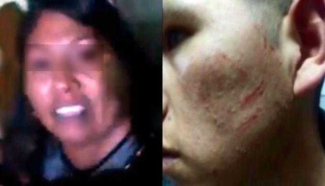 Mujer golpea a policía que detuvo a su esposo por manejar en presunto estado etílico. Foto: Captura de Facebook