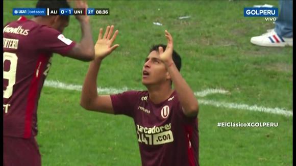 Gol de Rugel para el 1-0 del Alianza Lima vs. Universitario por Liga 1. (Video: Gol Perú)