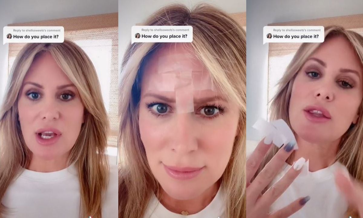 Influencer teaches a “natural” but sticky way to keep skin always young and wrinkle-free