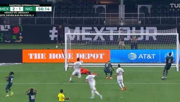 México derrota a Nigeria por 2-1 en un amistoso internacional. (Foto: Captura TUDN)