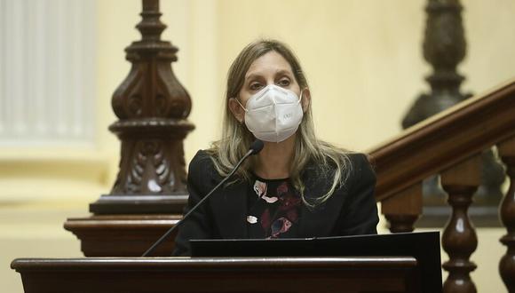 La presidenta del Congreso, María del Carmen Alva, anunció medidas para prevenir contagios de COVID-19 en ese poder del Estado. (Congreso)