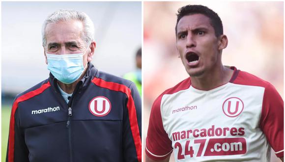 Gregorio Pérez elogió a Alex Valera y lo considera el mejor '9' que tiene Perú. (Foto: Liga 1/Composición)
