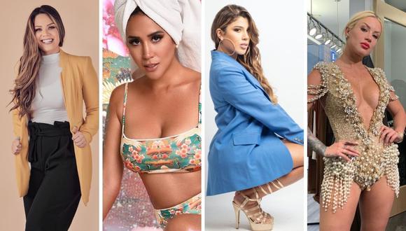 Andrea San Martín, Melissa Paredes y Yahaira Plasencia son algunas de las famosas que protagonizaron escándalos durante este año. (Foto: Composición Instagram)