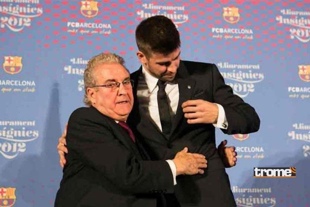 Abuelo de Gerard Piqué no se guardó nada sobre su nieto  en despedida (Foto: @fcbarcelona)