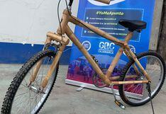 Cajamarca:
                          bicicleta hecha con bamb fue presentada como
                          vehculo alternativo