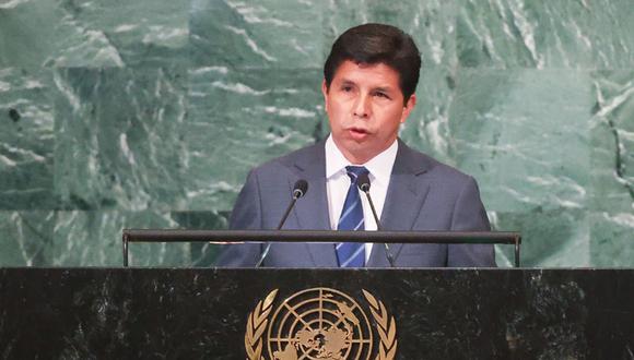 Pedro Castillo pronunció un discurso ante la ONU el día martes. Foto: Presidencia