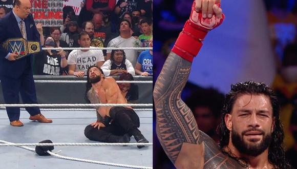 Roman Reigns celebra una nueva defensa del título de WWE. (Captura Star Action)