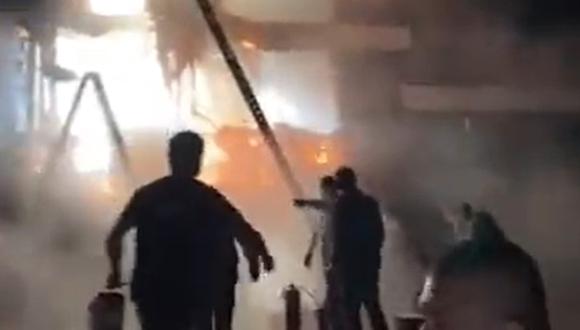 Incendio se registró en el canal Latina la tarde de este miércoles 7 de setiembre. (Foto: capturas | Amor y Fuego)