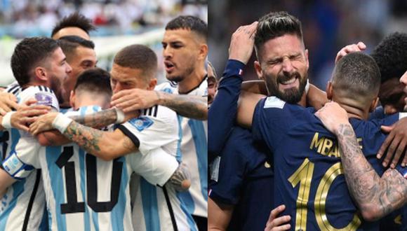 Argentina vs. Francia se enfrentan por la gran final de Qatar 2022. Foto: Composición.